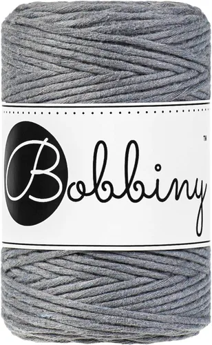 Vista 26 de Bobbiny Cordón de macramé de una sola capa para bebé de 0.069 pulgadas (100% algodón reciclado)