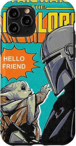 Vista 28 de Funda para iPhone 14 Pro Max Star Wars The Mandalorian Mando y el Niño
