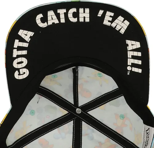 Vista 6 de Bioworld Sombrero de Snapback sublimado de personaje Pokemon, Multi