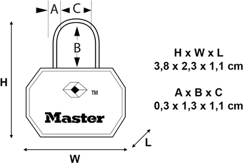 Vista 4 de Master Lock 4695EURTAST - Candados TSA