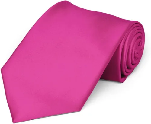 Vista 30 de tiemart Corbata de color sólido prémium Negro