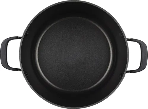 Vista 8 de KitchenAid 84805 Olla antiadherente anodizada dura con tapa, 8 cuartos de galón, color negro ónix