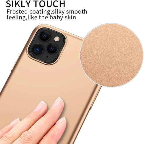 Vista 3 de X-level Funda para iPhone 11 Pro Max, delgada y suave TPU superficie mate, funda ultradelgada para teléfono, ligera, protectora completa