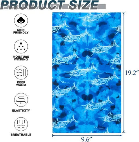 Vista 7 de Bufanda transpirable para el cuello, máscara facial para hombres y mujeres, senderismo, ciclismo, deportes, pesca, protección solar UV bandana