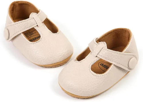 Vista 5 de Zapatos planos Mary Jane para bebés y niñas con Bownot, suela suave, suela suave, piel sintética, recién nacidos, primeros pasos, para fiesta