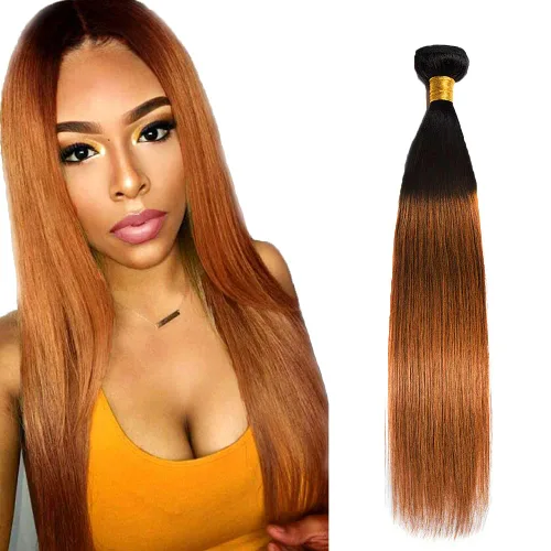 Vista 181 de 300g 1B27 Human Hair Bundles Honey Blonde Bundles Human Hair 10A Brazilian Virgin Remy Hair Extensions 8 10 12 Inch