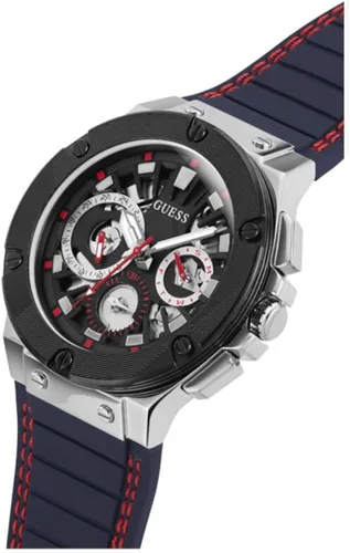 Vista 7 de GUESS US Mens Navy Silicone Multifunction Watch