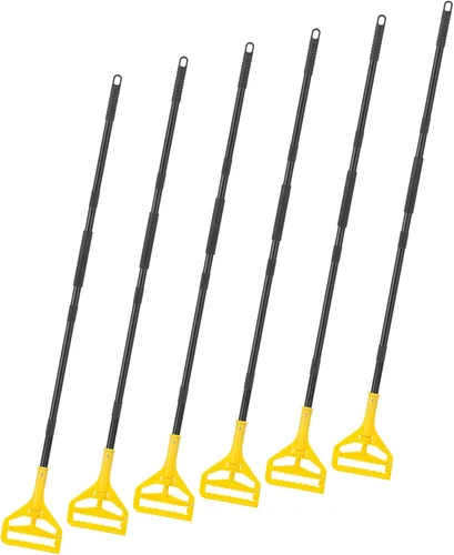 Vista 8 de KeFanta Mango de mopa de 152 cm, mango de mopa comercial resistente, industrial, reemplazo de palo de mopa, cambio rápido, soporte para reemplazo