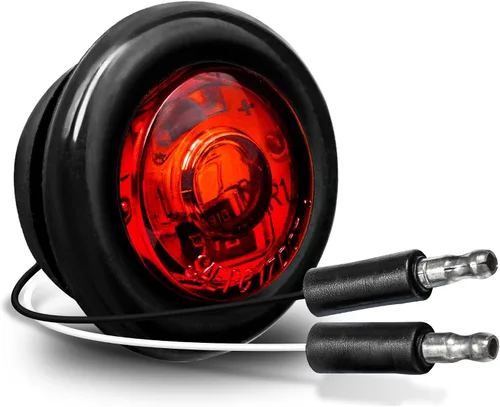 Vista 16 de TRUE MODS Luz de marcador LED redonda ámbar de 3/4 pulgadas para remolque 12V [DOT FMVSS 108] [SAE P2PC] [Salida semiesférica] [Impermeable IP67]