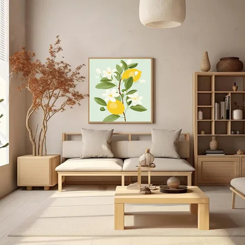 Vista 3 de cupmod Paquete de 2 pinturas enmarcadas por números para niños, kit de pintura acrílica fácil por números sobre lienzo, pintura al óleo de frutas