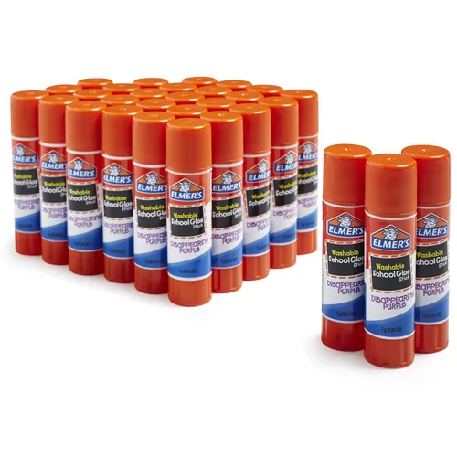 Vista 6 de PACON PAC3371 - Papel de anclaje resistente, sin rayas, 24 pulgadas de ancho, 32 pulgadas de largo, 25 hojas y barras de pegamento escolar púrpura