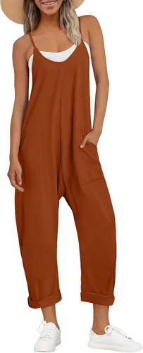 Vista 11 de AUTOMET - Enterizos para mujer, casuales, de verano, cómodos, sueltos, holgados, modernos Verde Armada (ArmyGreen)