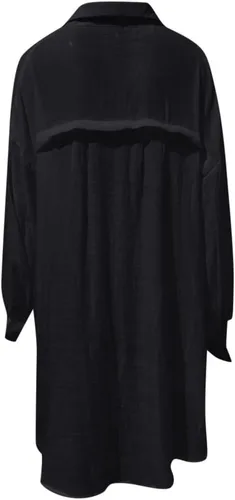 Vista 6 de Ceboyel Blusas casuales de gasa de verano para mujer, camisas de manga larga de lino y algodón, blusas con cuello abotonado, blusas de moda