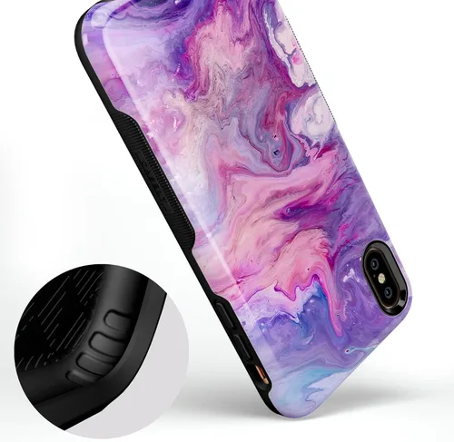 Vista 39 de Casely Funda para iPhone Xs Max Funda con estampado de festival (solo buenas vibraciones)