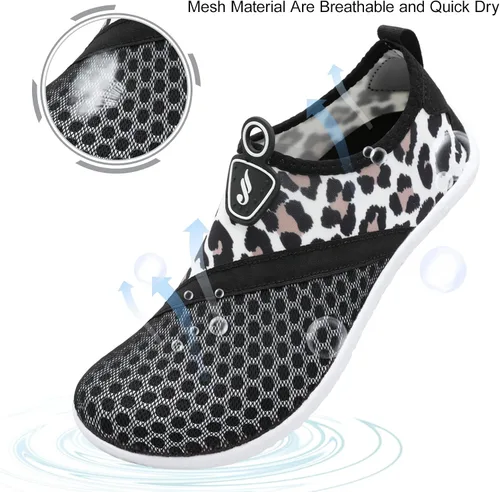 Vista 5 de JIASUQI Zapatos deportivos para senderismo y playa, zapatos acuáticos descalzos, para natación, deportes, caminar, para mujeres y hombres