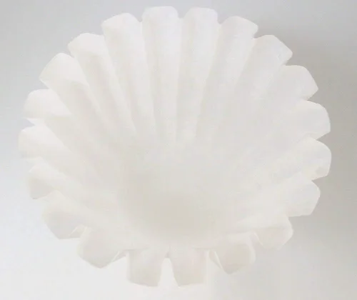 Vista 3 de Karita Kalita - Filtro de papel de café, filtro ondulado, para 1 a 2 personas, 150 hojas (50 x 3), blanco, #22211, elegante, campamento, al aire