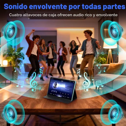 Vista 4 de Tablet Android 14 de 11 pulgadas, 18 GB de RAM 128 GB ROM 1 TB Expand, CPU Octa-Core 2.0GHz, WiFi 5G, pantalla 2K, cámara de 13MP+5MP+5MP, batería