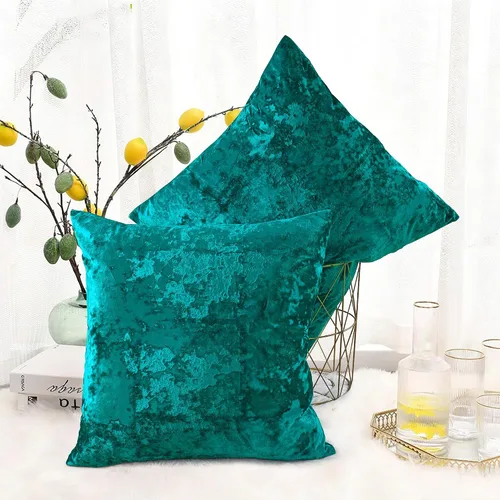 Vista 31 de Juego de 2 fundas de almohada lumbares decorativas de terciopelo abstracto de 14 x 26 pulgadas, fundas de almohada rectangulares de lujo suaves