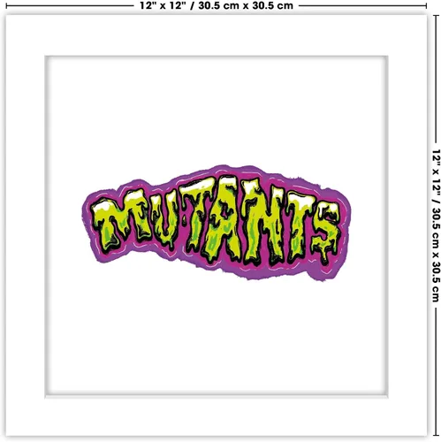 Vista 6 de Trends International Gallery Pops Nickelodeon Teenage Mutant Ninja Turtles: Mutant Mayhem - Arte de pared de tipografía de mutantes, versión Versión