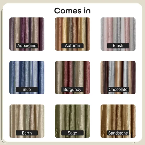 Vista 5 de Achim Home Furnishings - Cenefa en degradé estilo cascada, color chocolate