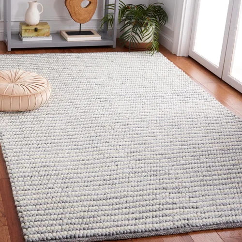Vista 10 de Martha Stewart x SAFAVIEH - Colección de alfombras de área, 2 pies 3 pulgadas x 9 pies, color marfil y beige, hecha a mano de lana para entrada