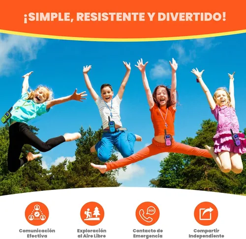Vista 3 de Wishouse Walkie Talkies para niños recargable