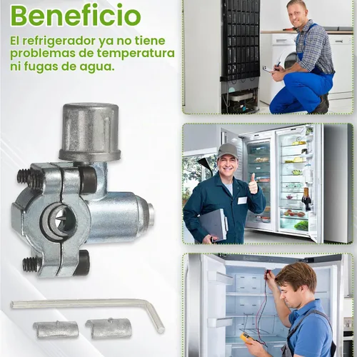 Vista 7 de BPV-31 Kit de válvula de perforación de válvula de grifo para refrigerador es adecuado para fundas universales de tarjetas de refrigerador de 1/4