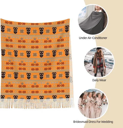 Vista 9 de Chales de bufanda para mujer, chal para boda, suave, grande, estola, bufanda de noche, regalo