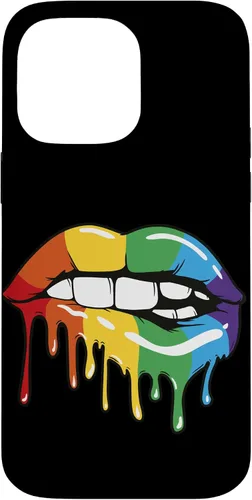 Vista 21 de iPhone 16 LGBT Rainbow Lip Pro Gay Pride Month LGBTQ Case