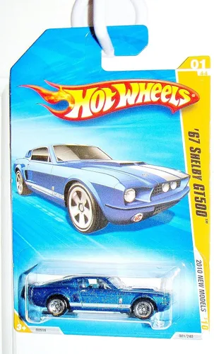 Vista 2 de Hot Wheels 2010-001 Nuevos Modelos #1 AZUL '67 Shelby GT500 Escala 1:64