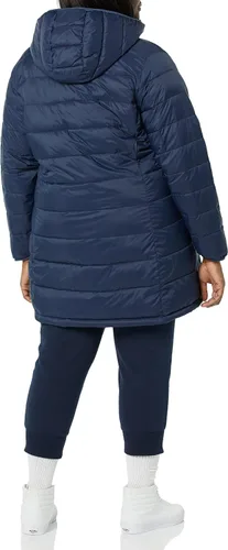 Vista 6 de Tienda Essentials - Abrigo acolchado, ligero y resistente al agua con capucha para mujer, disponible en talla extragrande