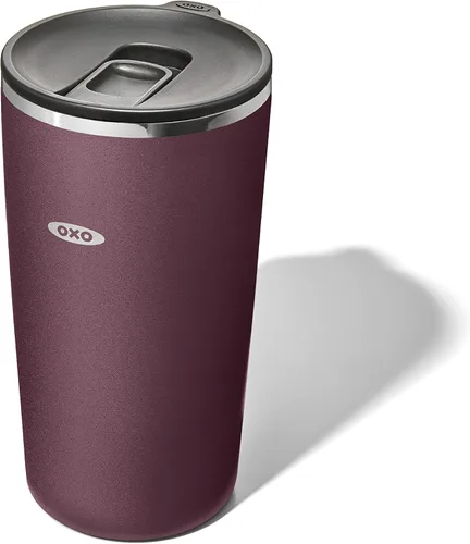 Vista 8 de OXO Strive - Vaso aislado de 24 onzas con tapa deslizante, cobalto oscuro