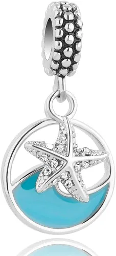 Vista 2 de LovelyJewelry - Abalorio para pulsera, diseño de estrella de mar