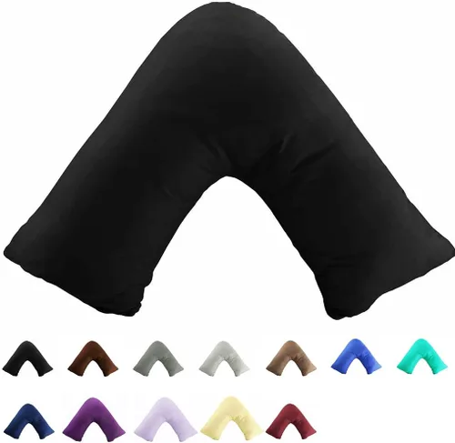 Vista 3 de TAOSON - Funda para almohada 100 % algodón de 300 hilos, funda para almohada, funda para cojín, con cremallera, solo funda, sin inserto Envelope