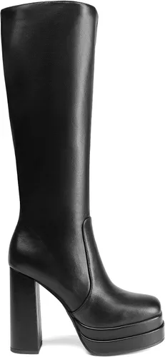 Vista 2 de DREAM PAIRS Botas altas hasta la rodilla con plataforma para mujer, botas Gogo largas y gruesas para otoño