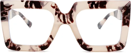 Vista 12 de Gafas de luz azul de gran tamaño para mujer, marco cuadrado grueso, elegantes gafas sin receta