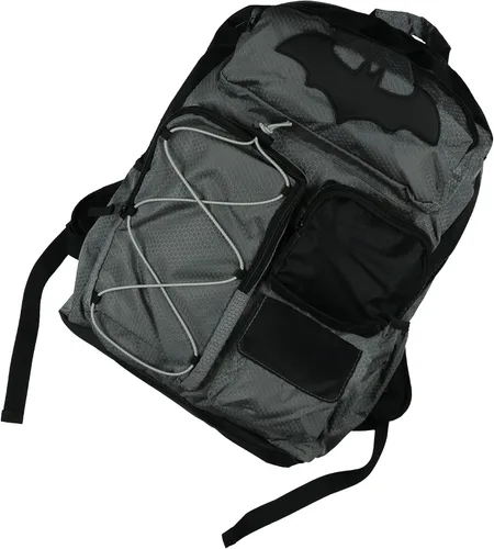 Vista 5 de DC Comics Batman Mochila Bat Symbol Utility Tech Laptop School Bag 16