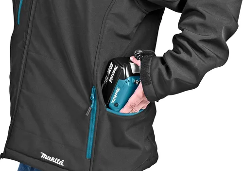 Vista 14 de Makita DCJ205ZS LXT Chaleco con calentador, de 18 voltios, solo (negro, S), pequeño