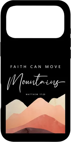 Vista 22 de Faith Can Move Mountains - Matthew 17 20 Inspiring Christian Case for iPhone 17