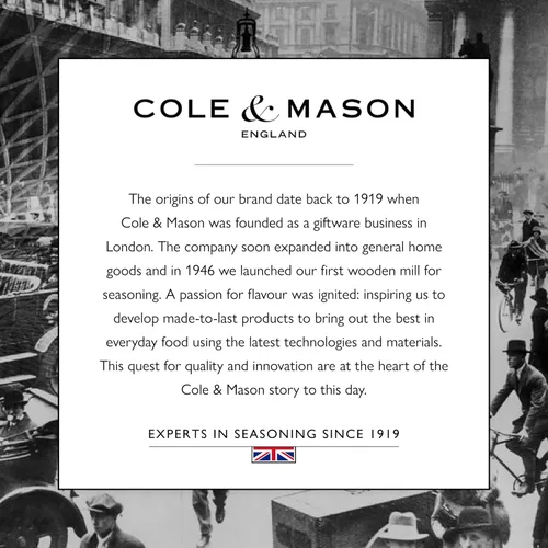 Vista 7 de Cole & Mason London - Molinillo de especias recargable, accesorio de cocina y hogar, molinillo de pimienta negra de mesa, molinillo de pimienta