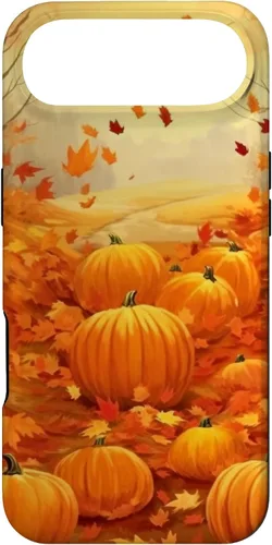 Vista 27 de Autumn Falling Leaves Pumpkin Spice Harvest Happy Autumn Case for iPhone 17