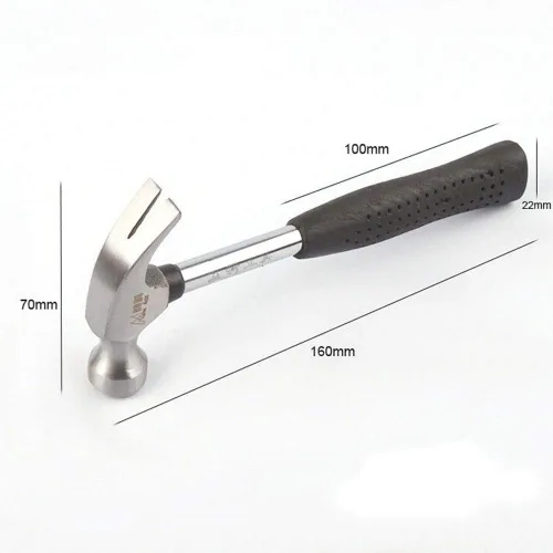 Vista 4 de 4 oz Mini Garra Hammer Mango de goma Home Alfombra de pared removedor de uñas con agarre antideslizante de reducción de golpes