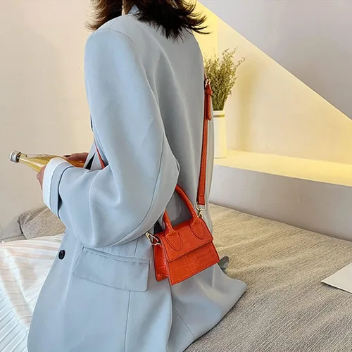 Vista 7 de NIUEIMEE - Mini bolso para mujer y niña, con asa superior, bolso cruzado