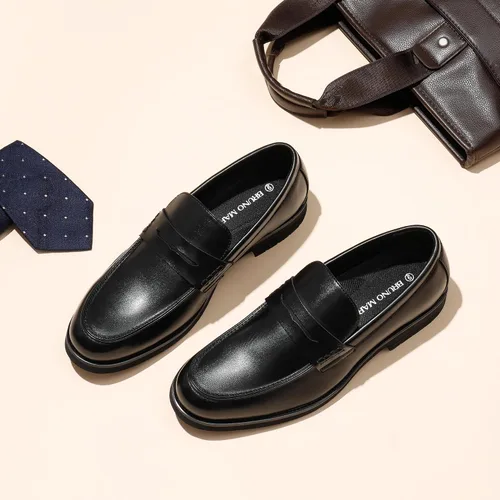 Vista 9 de Bruno Marc Mocasines Penny de vestir para hombre, zapatos formales de negocios