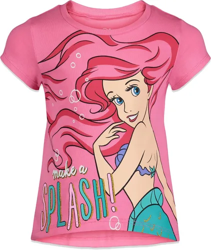 Vista 4 de Disney Princess Mulan Rapunzel Moana Tiana 4 Pack Short Sleeve Graphic T-Shirt