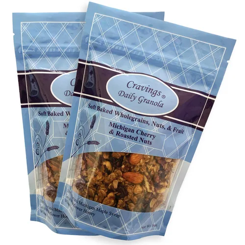 Vista 9 de Granola de albaricoque, arándano, coco y nuez de macadamia (paquete de 2)