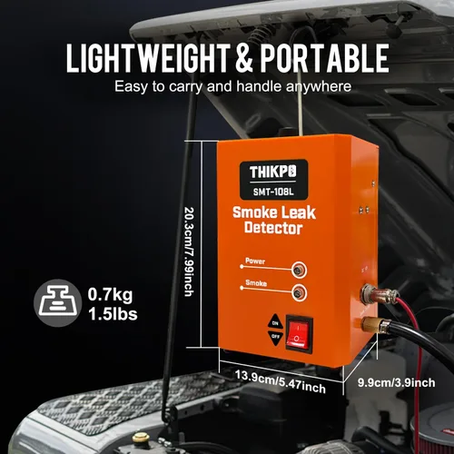 Vista 5 de Detector automotriz del escape de la máquina del humo, probador del escape Naranja