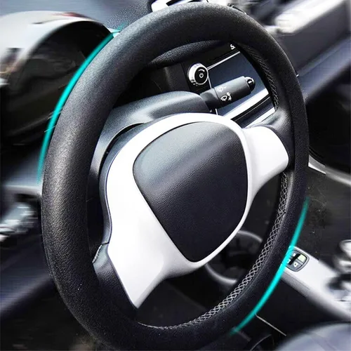 Vista 3 de AUTOXBERT Funda de silicona para volante, transpirable, antideslizante, protector de volante de automóvil, accesorio de decoración universal