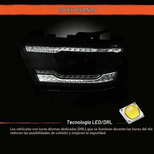 Vista 3 de AKKON - Para faros delanteros Dodge Ram 1500 2019-2024