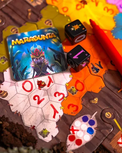 Vista 8 de Juego de mesa Marabunta: un juego de estrategia de dominación de colonia de hormigas. Divertido juego familiar para niños y adultos, a partir de 10